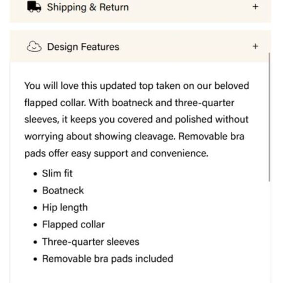 OGL EcoMousse LiteWarm Blue Flapped Boat Neck Padded Brami Top Size Small - Picture 4 of 9